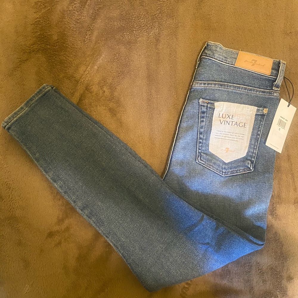 Seven Luxe Vintage High Waist Ankle Skinny Jean